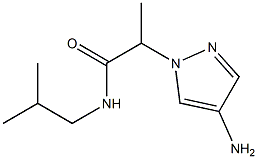 2-(4-amino-1H-pyrazol-1-yl)-N-(2-methylpropyl)propanamide Structure