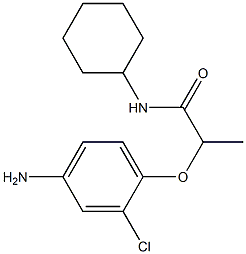  2-(4-amino-2-chlorophenoxy)-N-cyclohexylpropanamide