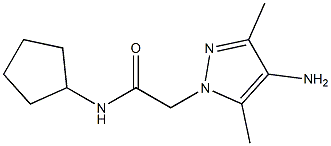 2-(4-amino-3,5-dimethyl-1H-pyrazol-1-yl)-N-cyclopentylacetamide