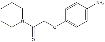 2-(4-aminophenoxy)-1-(piperidin-1-yl)ethan-1-one 结构式