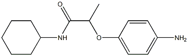 2-(4-aminophenoxy)-N-cyclohexylpropanamide 结构式