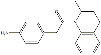 2-(4-aminophenyl)-1-(2-methyl-1,2,3,4-tetrahydroquinolin-1-yl)ethan-1-one 结构式