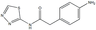 2-(4-aminophenyl)-N-(1,3,4-thiadiazol-2-yl)acetamide Structure