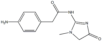 2-(4-aminophenyl)-N-(1-methyl-4-oxo-4,5-dihydro-1H-imidazol-2-yl)acetamide Structure