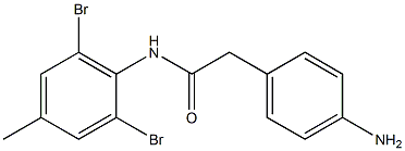 2-(4-aminophenyl)-N-(2,6-dibromo-4-methylphenyl)acetamide