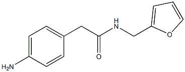 2-(4-aminophenyl)-N-(2-furylmethyl)acetamide Structure