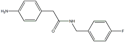 2-(4-aminophenyl)-N-(4-fluorobenzyl)acetamide Structure