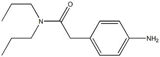 2-(4-aminophenyl)-N,N-dipropylacetamide Structure