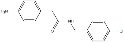 2-(4-aminophenyl)-N-[(4-chlorophenyl)methyl]acetamide Structure