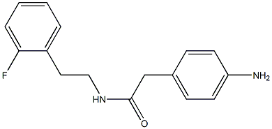  2-(4-aminophenyl)-N-[2-(2-fluorophenyl)ethyl]acetamide