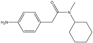 2-(4-aminophenyl)-N-cyclohexyl-N-methylacetamide