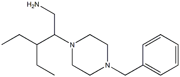 2-(4-benzylpiperazin-1-yl)-3-ethylpentan-1-amine Struktur