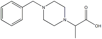 2-(4-benzylpiperazin-1-yl)propanoic acid,,结构式