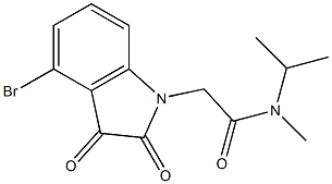 2-(4-bromo-2,3-dioxo-2,3-dihydro-1H-indol-1-yl)-N-methyl-N-(propan-2-yl)acetamide Structure