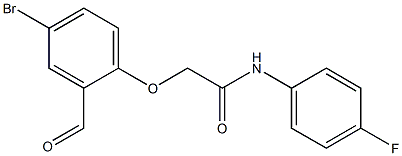 2-(4-bromo-2-formylphenoxy)-N-(4-fluorophenyl)acetamide Structure