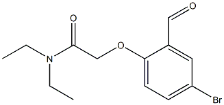 2-(4-bromo-2-formylphenoxy)-N,N-diethylacetamide Structure