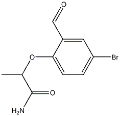 2-(4-bromo-2-formylphenoxy)propanamide