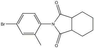 2-(4-bromo-2-methylphenyl)hexahydro-1H-isoindole-1,3(2H)-dione 化学構造式