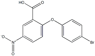 2-(4-bromophenoxy)-5-nitrobenzoic acid Struktur