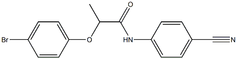 2-(4-bromophenoxy)-N-(4-cyanophenyl)propanamide