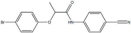 2-(4-bromophenoxy)-N-(4-cyanophenyl)propanamide