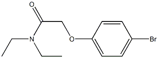 2-(4-bromophenoxy)-N,N-diethylacetamide Struktur
