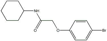 2-(4-bromophenoxy)-N-cyclohexylacetamide Structure