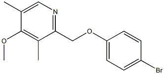 2-(4-bromophenoxymethyl)-4-methoxy-3,5-dimethylpyridine Structure