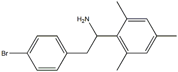 2-(4-bromophenyl)-1-(2,4,6-trimethylphenyl)ethan-1-amine 化学構造式