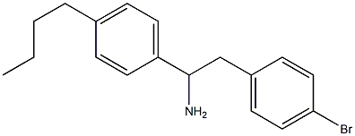 2-(4-bromophenyl)-1-(4-butylphenyl)ethan-1-amine Structure