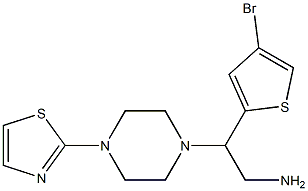 2-(4-bromothiophen-2-yl)-2-[4-(1,3-thiazol-2-yl)piperazin-1-yl]ethan-1-amine|