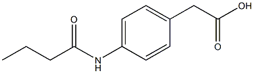 2-(4-butanamidophenyl)acetic acid,,结构式