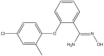 2-(4-chloro-2-methylphenoxy)-N'-hydroxybenzene-1-carboximidamide 化学構造式