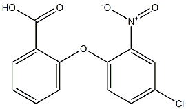 2-(4-chloro-2-nitrophenoxy)benzoic acid,,结构式