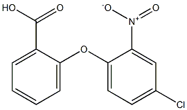 2-(4-chloro-2-nitrophenoxy)benzoic acid 化学構造式