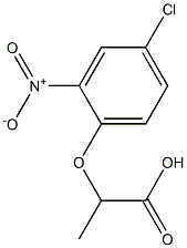 2-(4-chloro-2-nitrophenoxy)propanoic acid Struktur