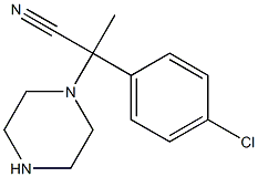 2-(4-chlorophenyl)-2-(piperazin-1-yl)propanenitrile