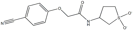 2-(4-cyanophenoxy)-N-(1,1-dioxidotetrahydrothien-3-yl)acetamide|