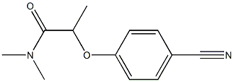 2-(4-cyanophenoxy)-N,N-dimethylpropanamide,,结构式
