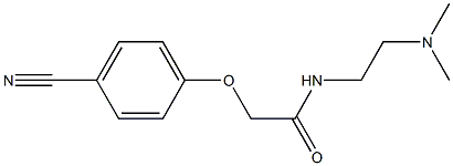 2-(4-cyanophenoxy)-N-[2-(dimethylamino)ethyl]acetamide 结构式