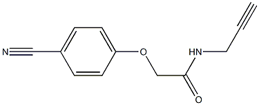 2-(4-cyanophenoxy)-N-prop-2-ynylacetamide 结构式