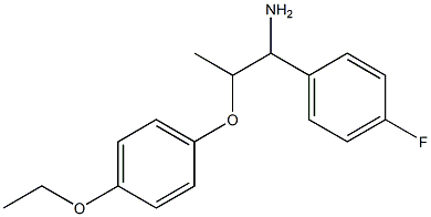 2-(4-ethoxyphenoxy)-1-(4-fluorophenyl)propan-1-amine 化学構造式