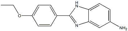 2-(4-ethoxyphenyl)-1H-1,3-benzodiazol-5-amine,,结构式