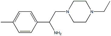 2-(4-ethylpiperazin-1-yl)-1-(4-methylphenyl)ethanamine Structure