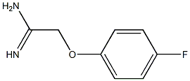 2-(4-fluorophenoxy)ethanimidamide 化学構造式