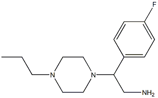 2-(4-fluorophenyl)-2-(4-propylpiperazin-1-yl)ethanamine Structure