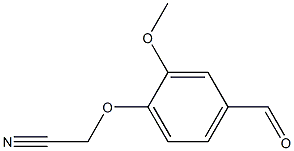 2-(4-formyl-2-methoxyphenoxy)acetonitrile 化学構造式