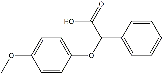 2-(4-methoxyphenoxy)-2-phenylacetic acid 结构式
