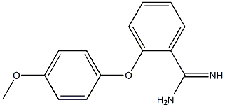 2-(4-methoxyphenoxy)benzene-1-carboximidamide Structure