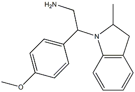 2-(4-methoxyphenyl)-2-(2-methyl-2,3-dihydro-1H-indol-1-yl)ethan-1-amine Structure